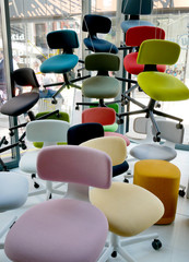 colorful office chairs