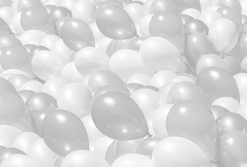 Light gray tone balloons