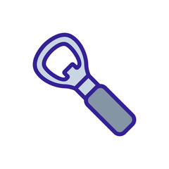 Bottle opener Icon vector. Thin line sign. Isolated contour symbol illustration