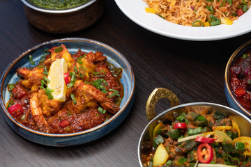 Indian food - Biryani with curries