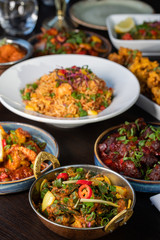 Indian Food with herbs and spices