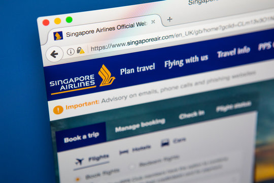 Singapore Airlines Website