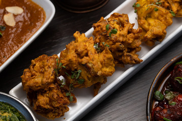 Indian food - deep fried onion 