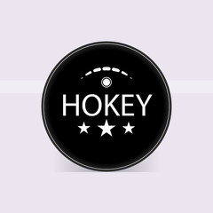 Ice hockey banner, vector art illustration.