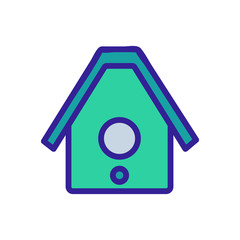 bird house Icon vector. Thin line sign. Isolated contour symbol illustration