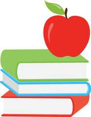 Red Apple on books