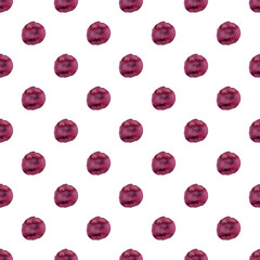 Pattern con macchie di acquerello viola e lilla  isolate su sfondo bianco