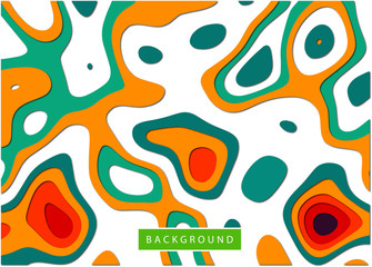 abstract backround with paper cut effects