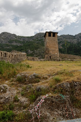 Fototapeta na wymiar Ruiny twierdzy w Kruja, Albania