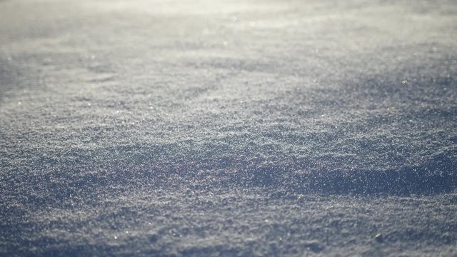 Snow slow motion, Frozen winter shot, Cold Polar Cyclone