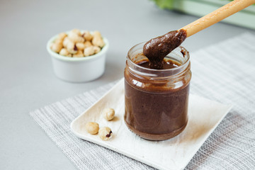 Diet Vegetarian Peanut Butter with Cocoa and Carob