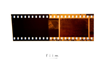 (35 mm.) Negative film frame.With white space.