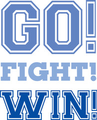 Cheerleaders in Blue Uniforms