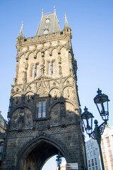 The Powder Tower or Powder Gate is a Gothic tower in Prague, Czech Republic. It is one of the original city gates. It separates the Old Town from the New Town.