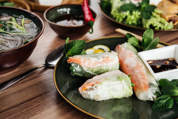 beautiful dish of vietnamese cuisine