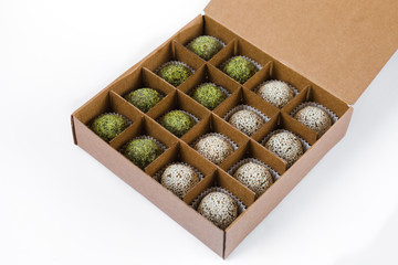 Handmade beautiful multi-colored natural diet vegetarian sweets