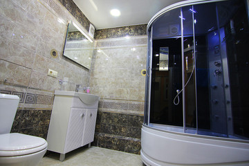 interior of a modern stylish bathroom