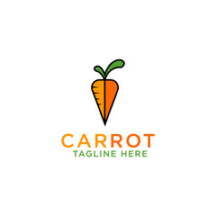 Carrot Logo Icon Design Template Vector Illustration