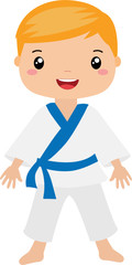 Fototapeta premium Karate, Kid, Marshal arts, tae kwon do, ninja, contact sport, sports, athlete, athletics, fit, health, fight, fighting, kickboxing, boxing, school, student, 