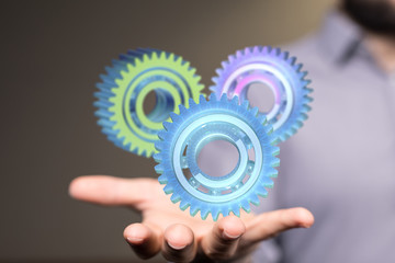 gear Technology setting concept background.