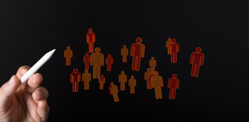 group of businessperson. Global business network concept