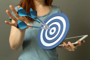  makes a dart throw on the target. The concept of persistence in business..