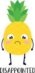 pineapple emoji dissappointed
