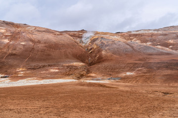 Amazing volcanic landscape in Iceland