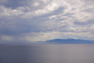 Naklejka na ściany i meble LAndscape in Bodrum with the mediterranean sea