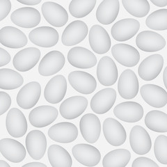 white egg pattern - vector illustration