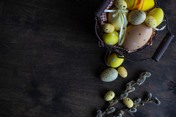 Easter holiday card concept