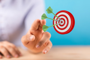  makes a dart throw on the target. The concept of persistence in business..