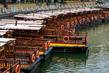 Fototapeta na wymiar boats in harbor