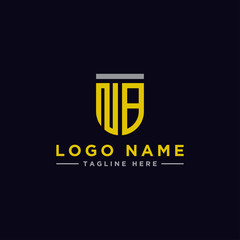 logo design inspiration for companies from the initial letters of the NB logo icon. -Vector