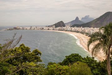 Fototapeta premium Copacabana vom Fort gesehen, Rio de Janeiro, Brasilien