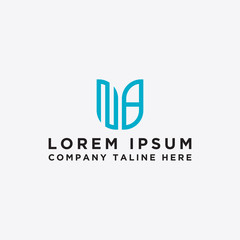 logo design inspiration for companies from the initial letters of the NB logo icon. -Vector
