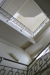 Staircase inside the building to the third floor