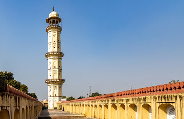 Isarlat tower historical building, Isarlat built to commemorate a military victory in the 18th century, Jaipur, Rajasthan, India.