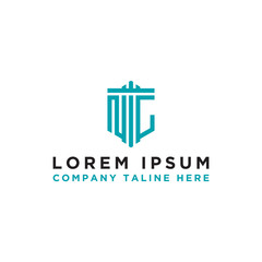 logo design inspiration for companies from the initial letters of the NC logo icon. -Vector