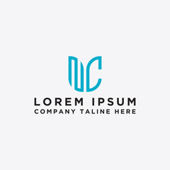 logo design inspiration for companies from the initial letters of the NC logo icon. -Vector