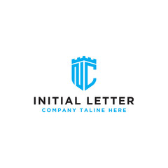 logo design inspiration for companies from the initial letters of the NC logo icon. -Vector