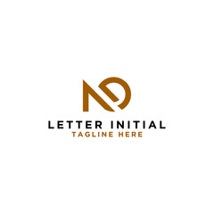 logo design inspiration for companies from the initial letters of the ND logo icon. -Vector