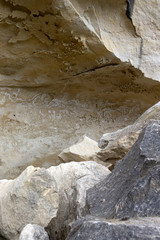 Highway 83 Kurow Maori Rock drawings New Zealand