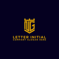 logo design inspiration for companies from the initial letters of the NG logo icon. -Vector