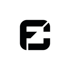 FC F C letter logo design vector