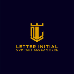 logo design inspiration for companies from the initial letters of the NL logo icon. -Vector