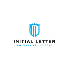 logo design inspiration for companies from the initial letters of the NV logo icon. -Vector