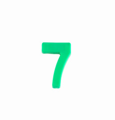 Number 7 - Piece in green plastic.