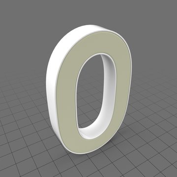 Letters Simple Zero