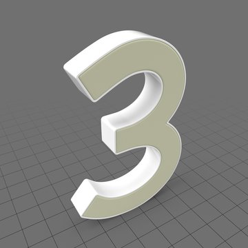 Letters Simple Three